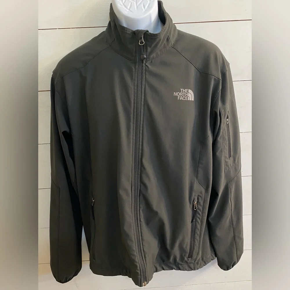The North Face Men’s Sz‎ L Dk Gray Apex Soft Shell Performance Jacket